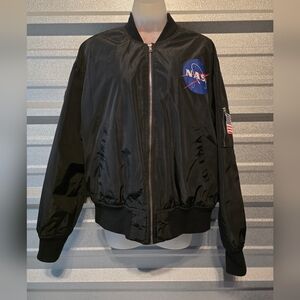 NASA Black Bomber Jacket